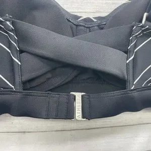 Haut De Maillot De Bain Athleta Noir/blanc Chevron – Taille 32 B/C, Neuf Avec étiquette